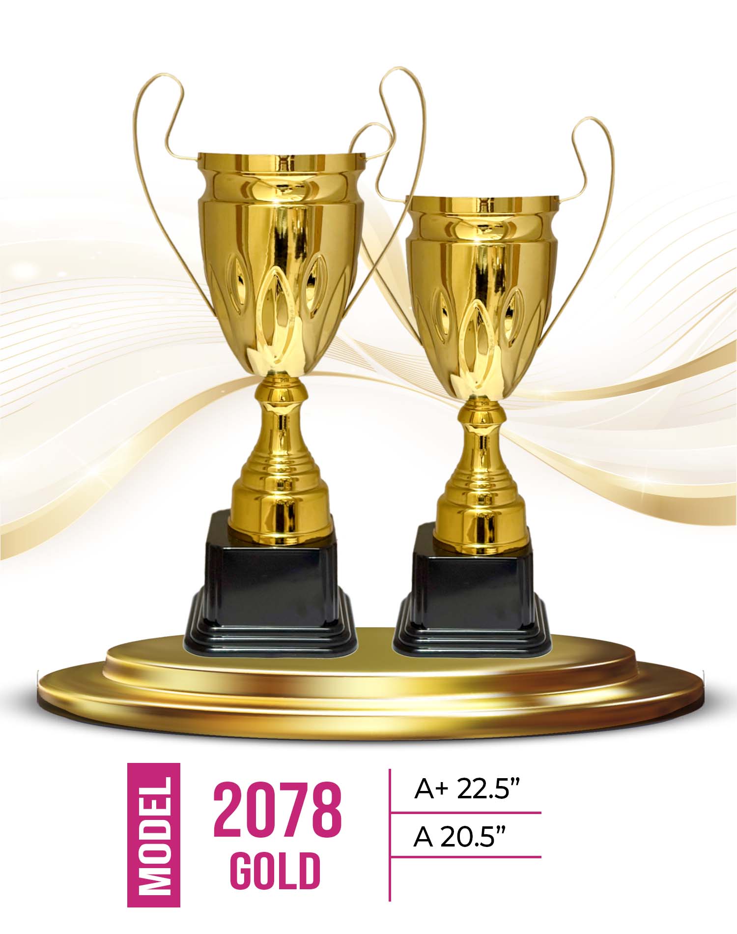 Metal Trophy 2078-G