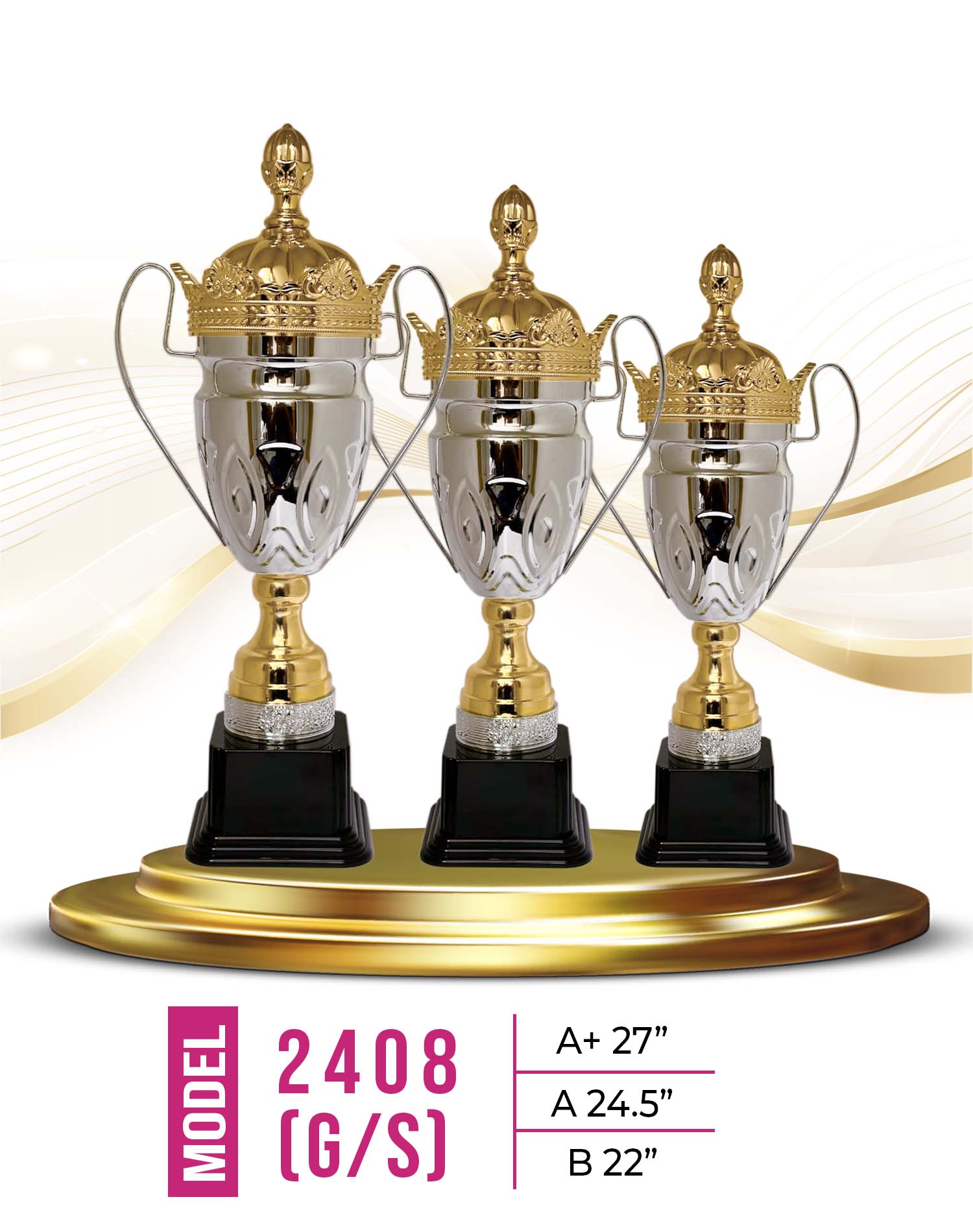 Metal Trophy 2408-GS